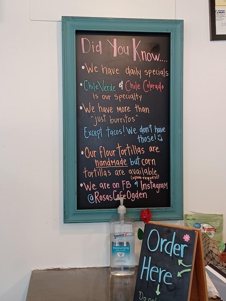 Rosa's Cafe Menu image 3